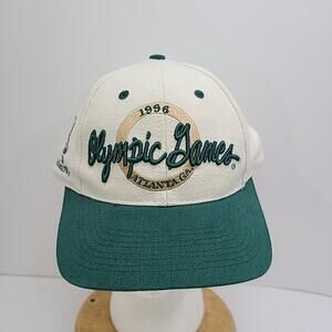 Vintage 1996 Atlanta Olympics The Game Script Snapback Hat Cap 90s Embroidered
